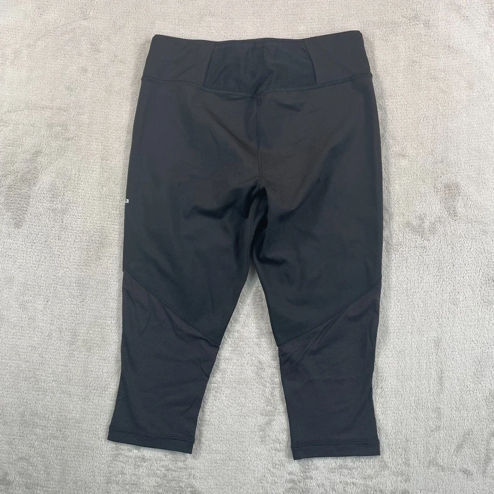 Patagonia Endless Runs Capri Performance Leggings Women Small Black Hike‎ NWT
